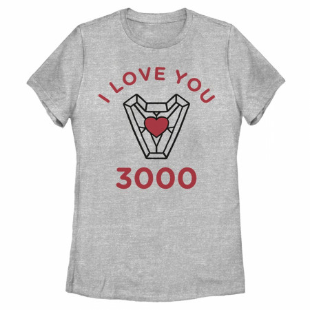 Marvel Comics Iron Man I Love You 3000 Valentine's Day Juniors T-Shirt